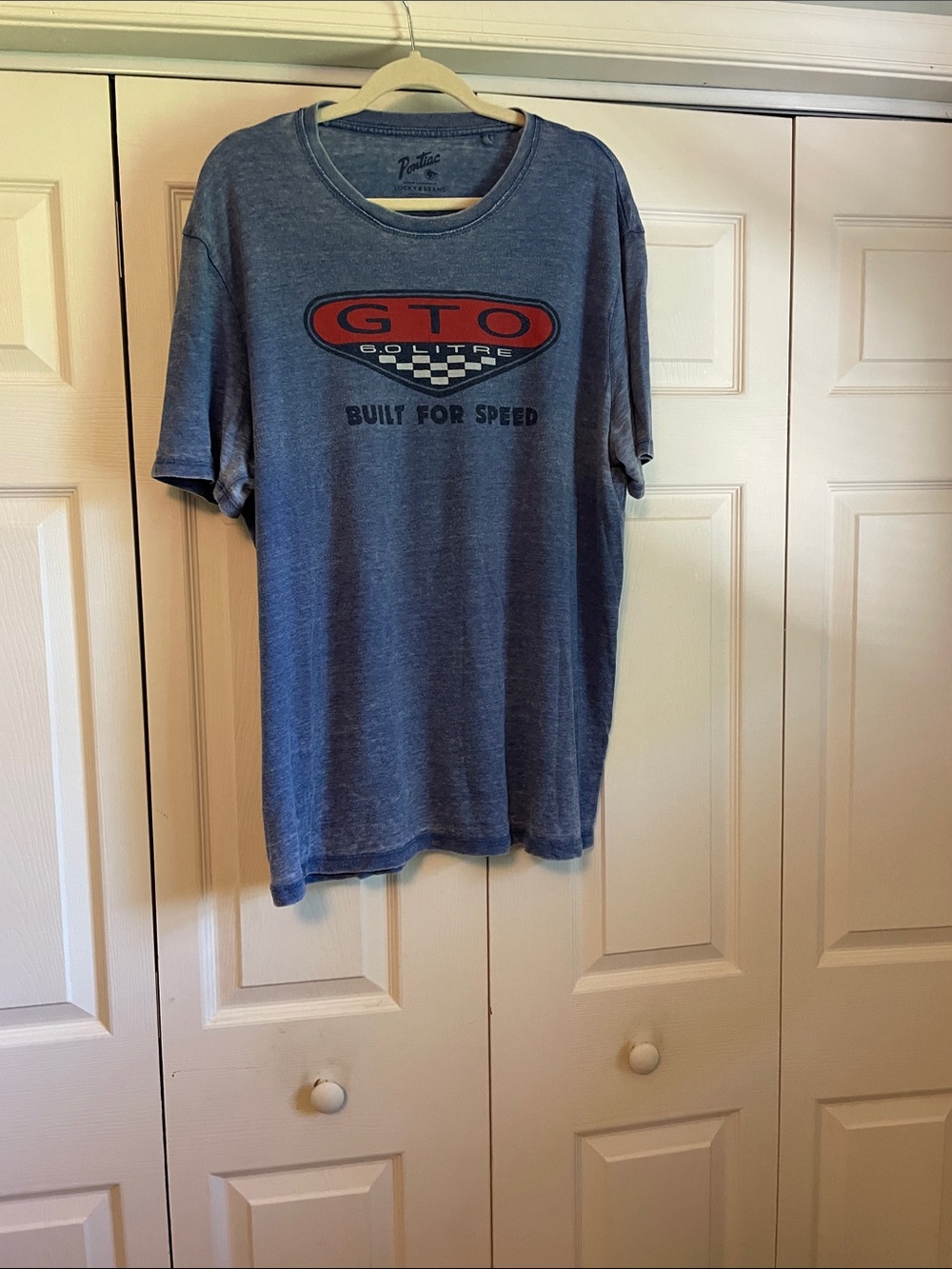 Lucky Brand Denim-Blue GTO Logo Tee
